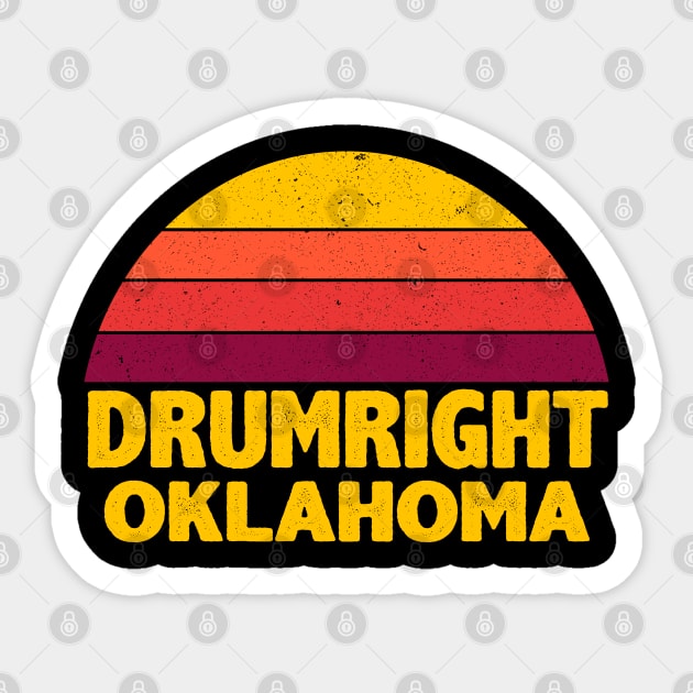 Vintage DRUMRIGHT OKLAHOMA Sticker by ChadPill